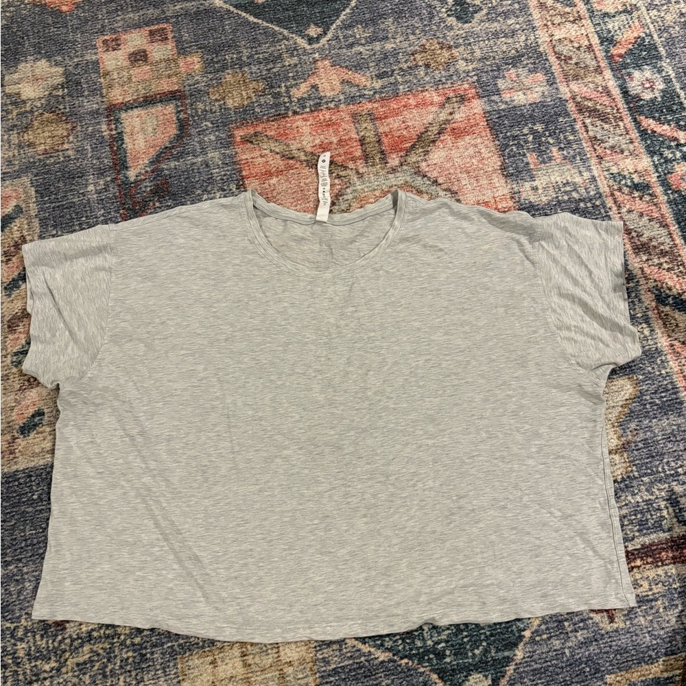 Lululemon Athletica Gray Boxy Relaxed T-Shirt